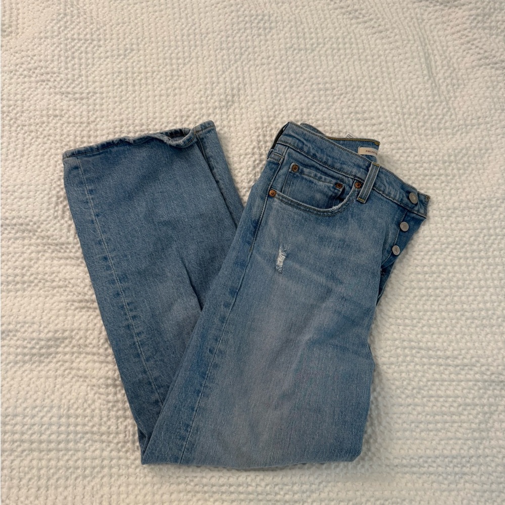 Levi’s High-Rise Ribcage Straight Jeans - 28